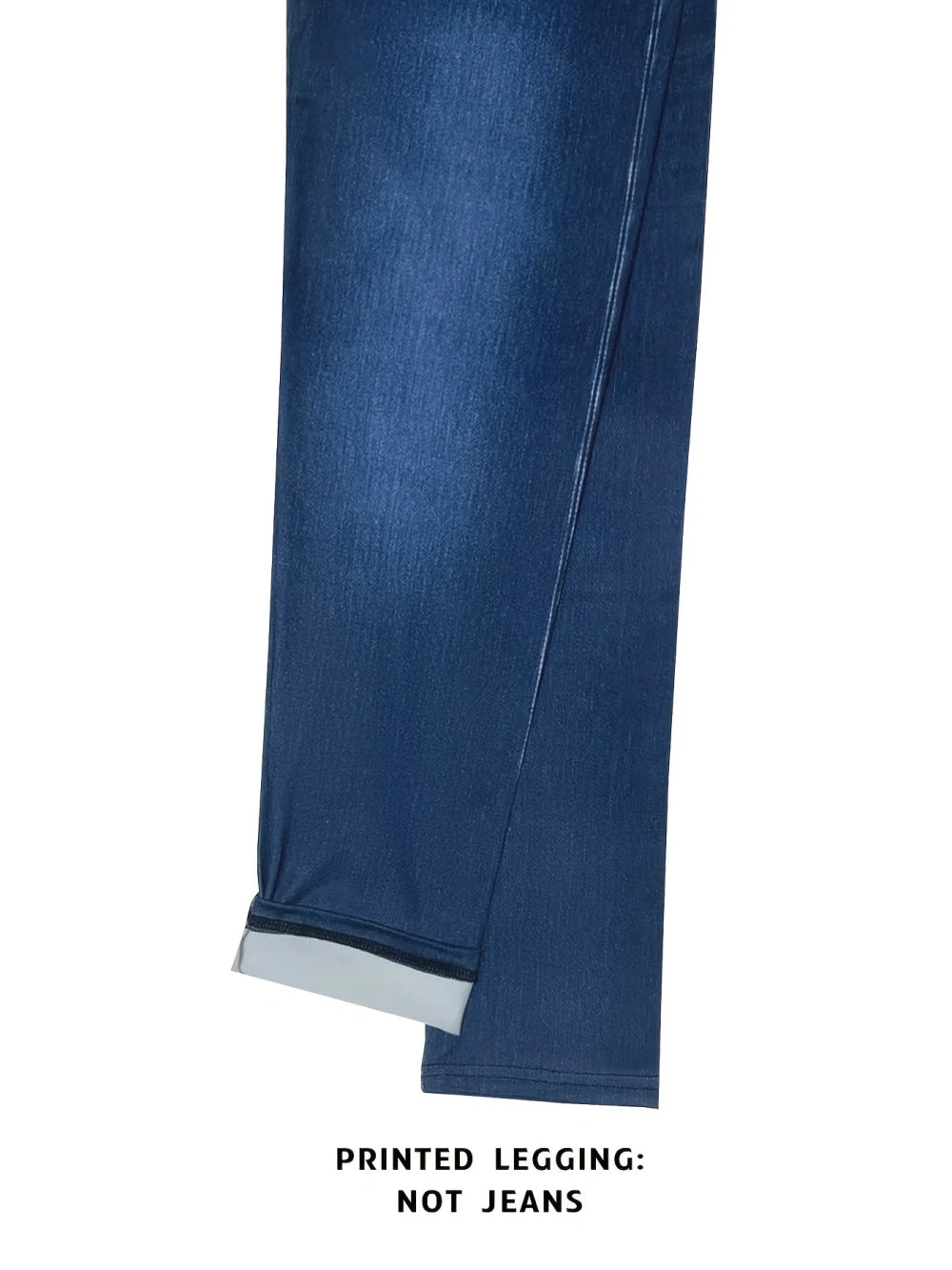 Faux Denim Print Leggings