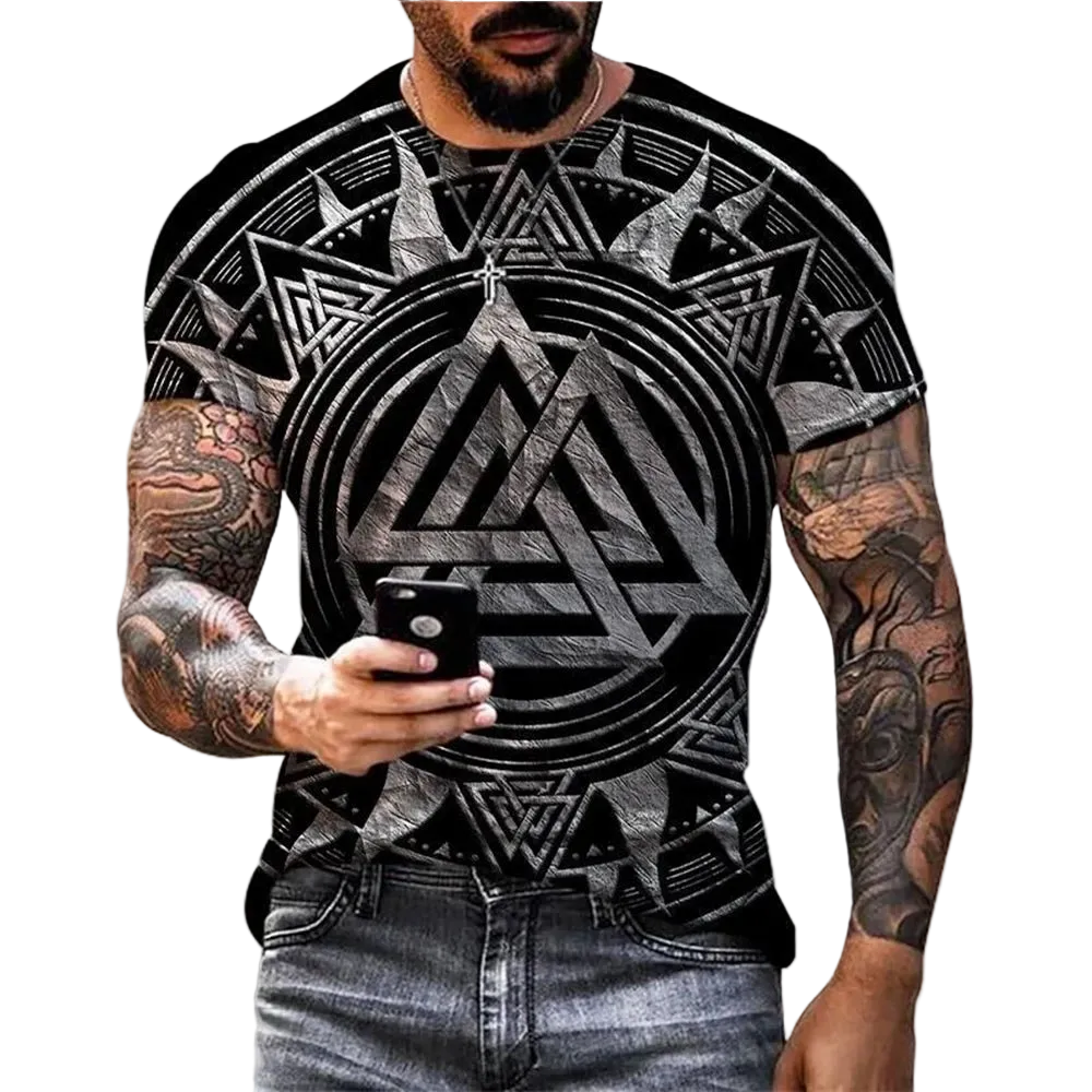 Black and silver 3 triangle