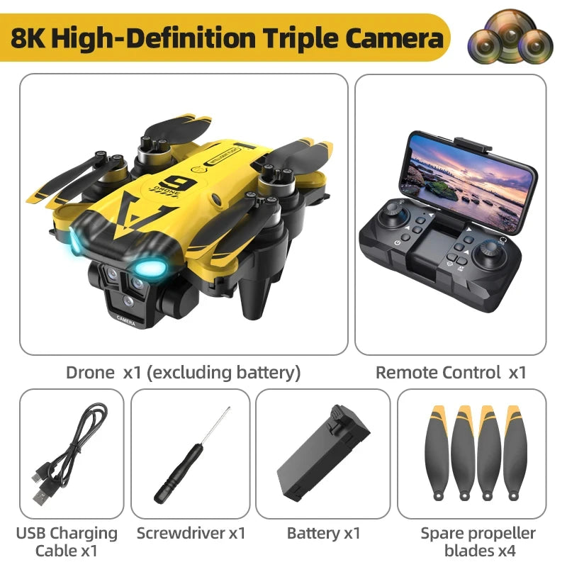 Foldable Dual Camera RC Drone