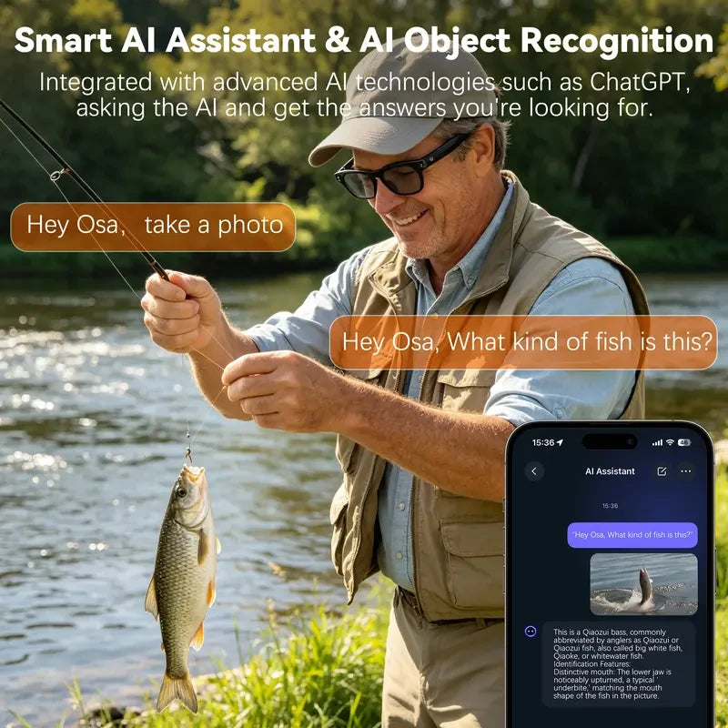 Smart AI Camera Glasses