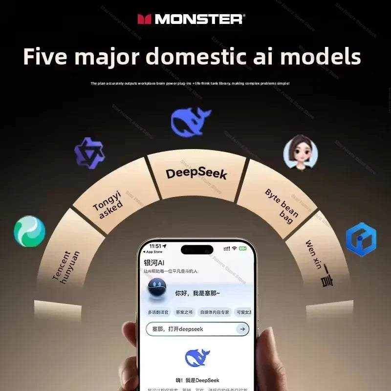 Monster Wireless Ear Hook Earphones