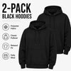 Lightweight Casual Black Pullover Hoodies