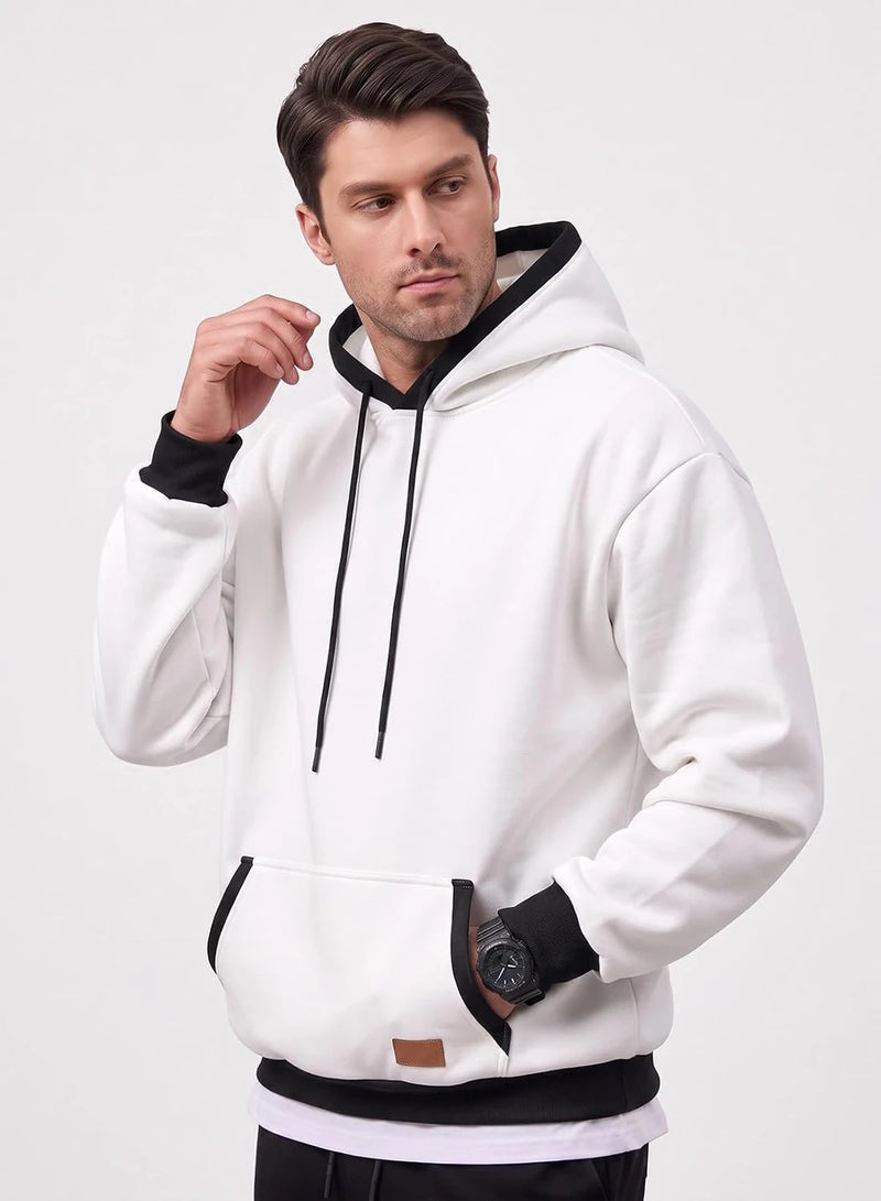 JMIERR Men Fleece Pullover Hoodie