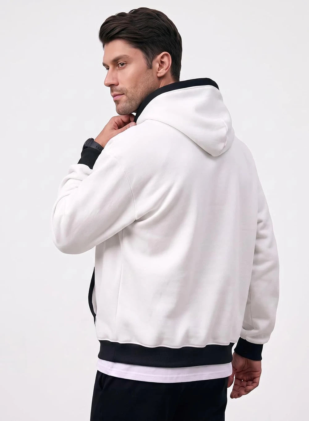 JMIERR Men Fleece Pullover Hoodie