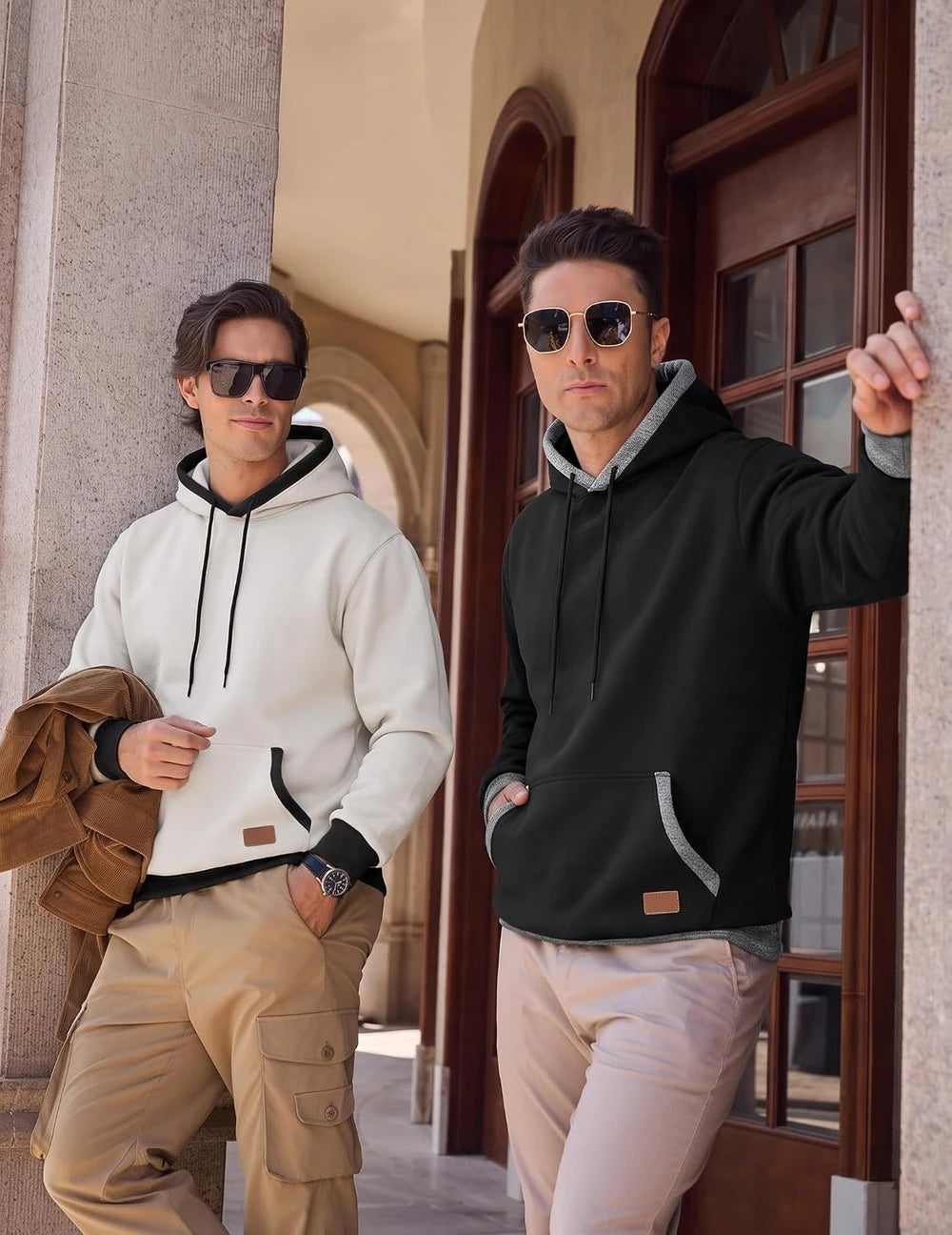 JMIERR Men Fleece Pullover Hoodie