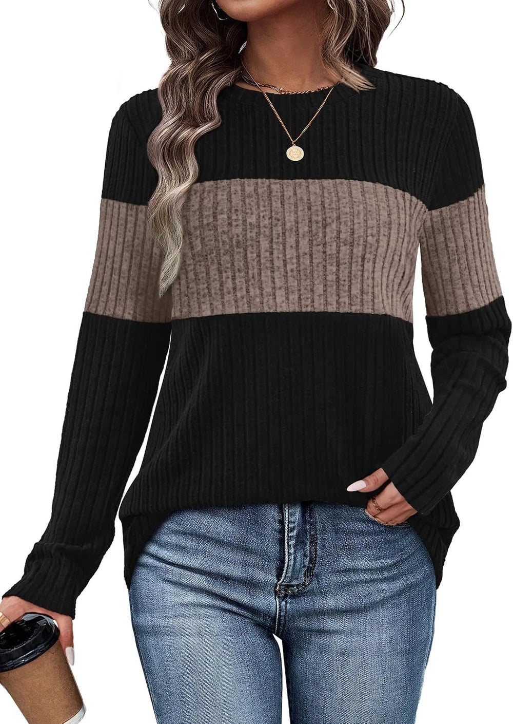Wiholl Color Block Sweater