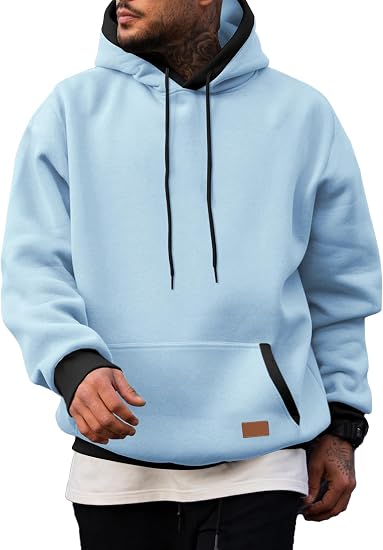 JMIERR Men Fleece Pullover Hoodie