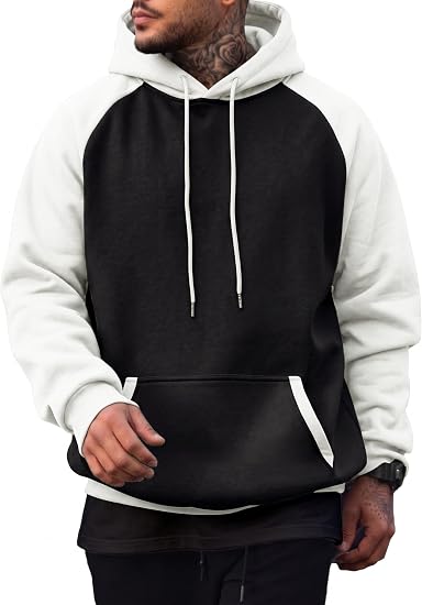 JMIERR Men Fleece Pullover Hoodie