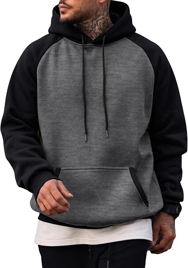 JMIERR Men Fleece Pullover Hoodie