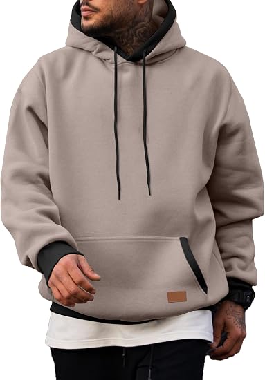 JMIERR Men Fleece Pullover Hoodie