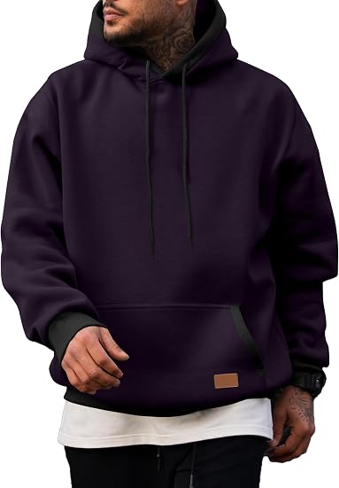 JMIERR Men Fleece Pullover Hoodie